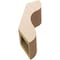 Ekena Millwork 5-inch W x 10-inch D x 14-inch H Carmel Rough Cedar Woodgrain TimberThane Knee Brace, Primed BRCUR05X10X14CARRCPR - alternate 6